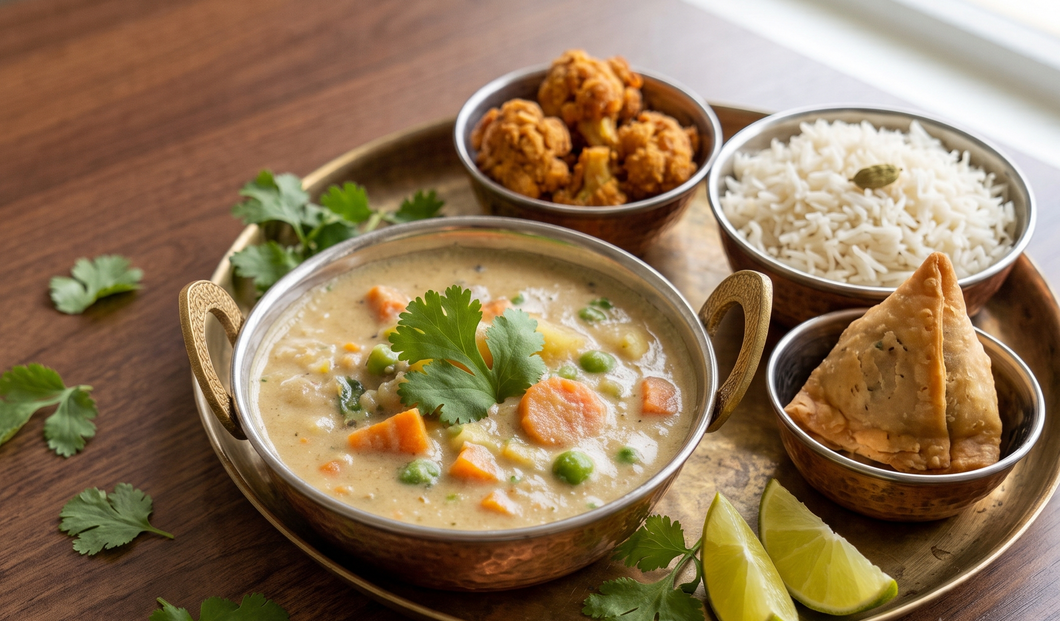 Vegan Korma Thali